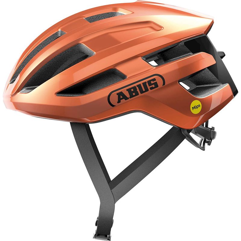 Foto van Abus helm powerdome mips goldfish orange l 57-61cm