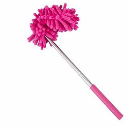 Foto van Telescopische duster roze 26-74 cm - plumeaus