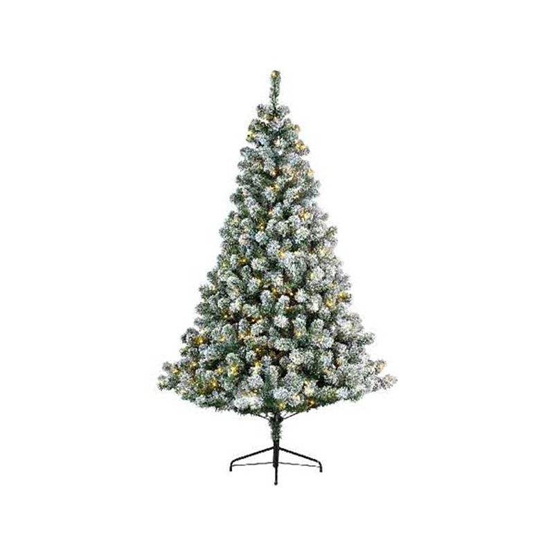 Foto van Everlands kerstboom imperial pine snowy 180cm+led groen