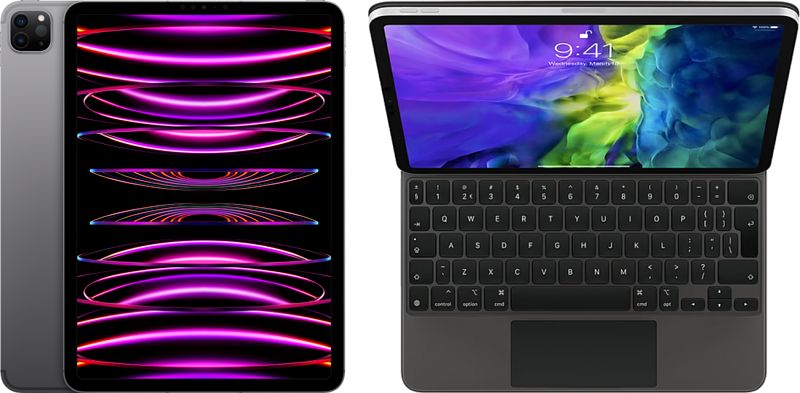 Foto van Apple ipad pro (2022) 11 inch 1tb wifi + 5g space gray + magic keyboard