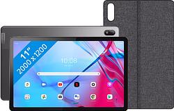 Foto van Lenovo tab p11 128gb wifi + 5g grijs + keyboard cover qwerty grijs