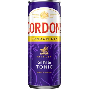 Foto van Gordon'ss london dry gin & tonic 250ml bij jumbo