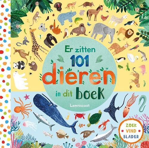 Foto van Er zitten 101 dieren in dit boek - rebecca jones - kartonboekje;kartonboekje (9789047711469)