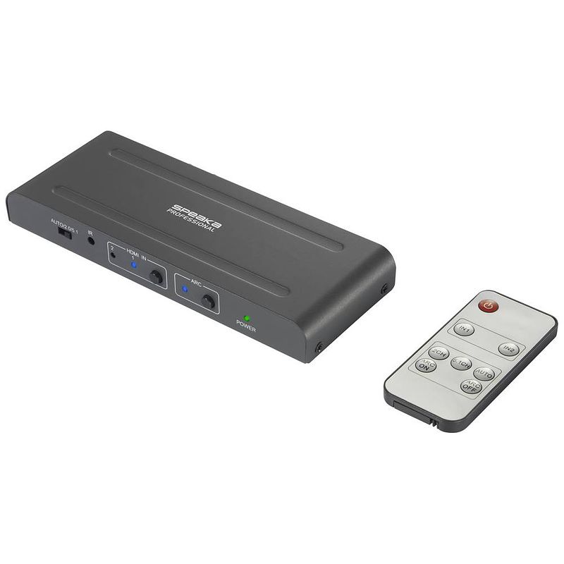 Foto van Speaka professional sp-hda-300 2 + 1 poorten hdmi-switch arc (audio return channel) 3480 x 2160 pixel