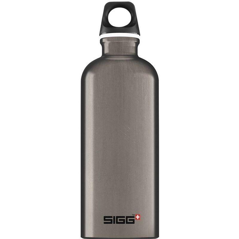 Foto van Sigg waterfles traveller 0,6 liter donkergrijs/bruin