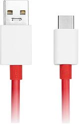 Foto van Oneplus usb a naar usb c 1m kunststof rood