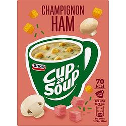 Foto van Unox cupasoup champignon ham 3 x 175ml bij jumbo