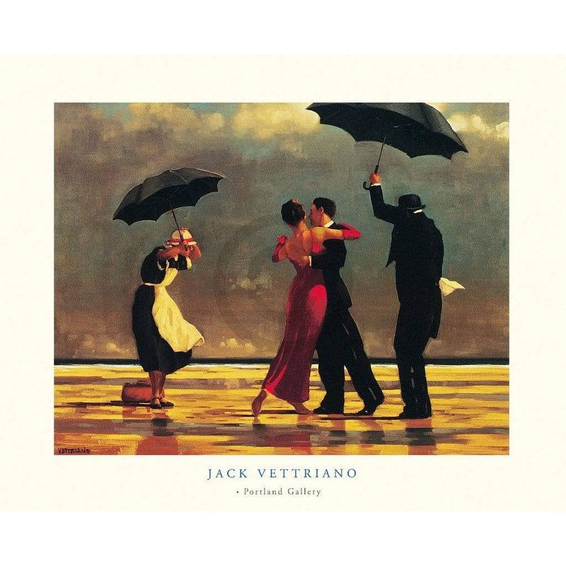 Foto van Jack vettriano - the singing butler kunstdruk 50x40cm