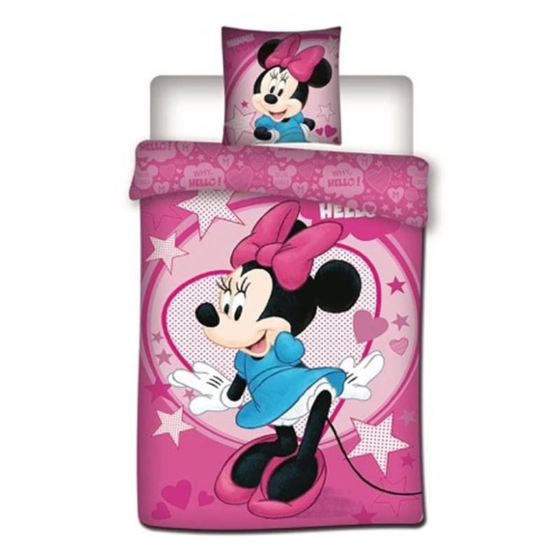 Foto van Disney minnie dekbedovertrek - 100% microvezel - 1-persoons (140x200 cm + 1 sloop) - 1 stuk (70x80 cm) - multi