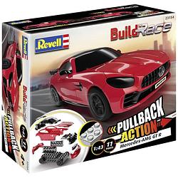 Foto van Revell 23154 build n race mercedes-amg gt r, rot auto (bouwpakket) 1:43