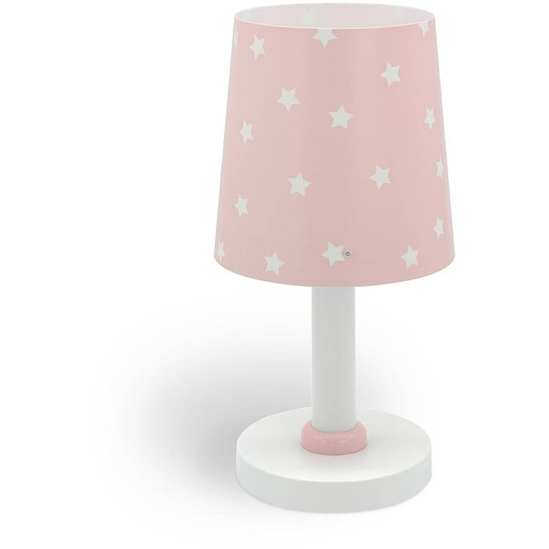 Foto van Dalber tafellamp star light junior 30 cm e14 40w roze/wit