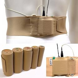 Foto van Ursa straps large waist strap small pouch draagband voor beltpack (beige)