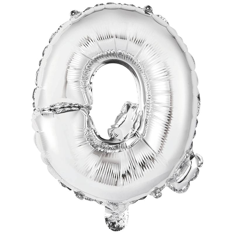 Foto van Amscan letterballon q folie 34 cm zilver