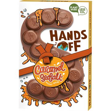 Foto van Hands off sintletter caramel seasalt 120g bij jumbo