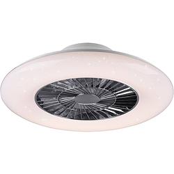 Foto van Led plafondlamp met ventilator - plafondventilator - trion vison - 40w - aanpasbare kleur - afstandsbediening - dimbaar