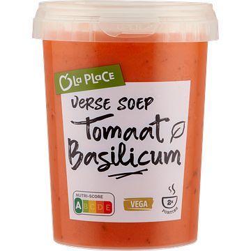 Foto van La place verse soep tomaat basilicum 500g bij jumbo