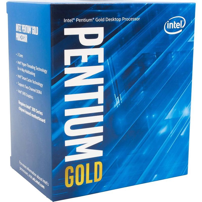 Foto van Intel® pentium® gold g6500 2 x 4.1 ghz dual core processor (cpu) boxed socket: intel 1200 58 w