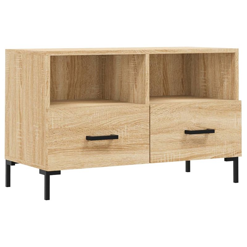 Foto van Infiori tv-meubel 80x36x50 cm bewerkt hout sonoma eiken