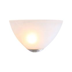 Foto van Klassieke wandlamp - steinhauer - glas - klassiek - e27 - l: 18cm - voor binnen - woonkamer - eetkamer - zilver