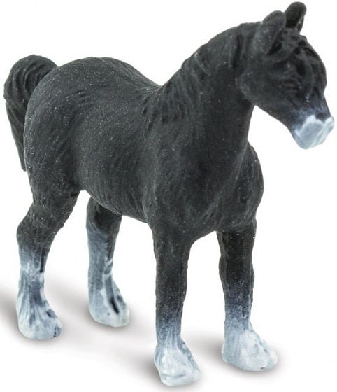 Foto van Safari speelfiguur paard junior 2,5 cm zwart/wit 192 stuks
