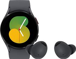 Foto van Samsung galaxy watch5 4g zwart 40mm + samsung buds2 pro zwart