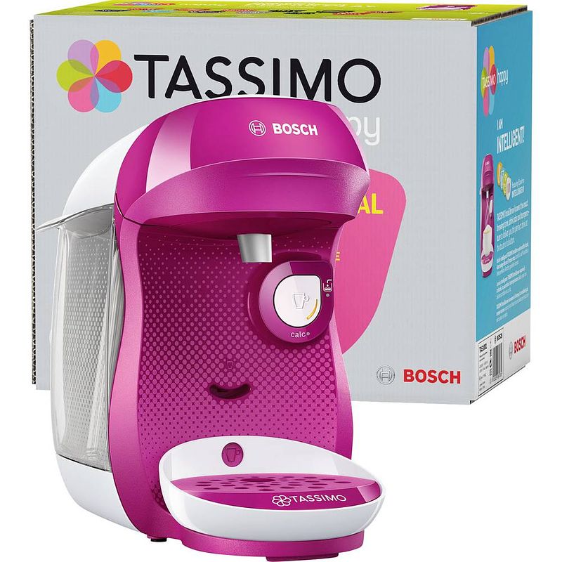 Foto van Bosch haushalt happy tas1001 capsulemachine pink tassimo