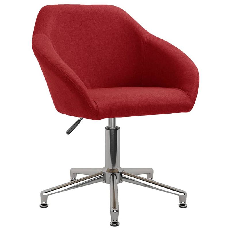 Foto van The living store eetkamerstoelen - draaibaar - 63x56x(76-88)cm - wijnrood