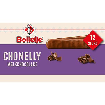 Foto van Bolletje chonelly melkchocolade 12 stuks 190g bij jumbo