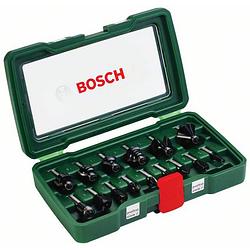 Foto van Bosch 15-delige frezenset hout