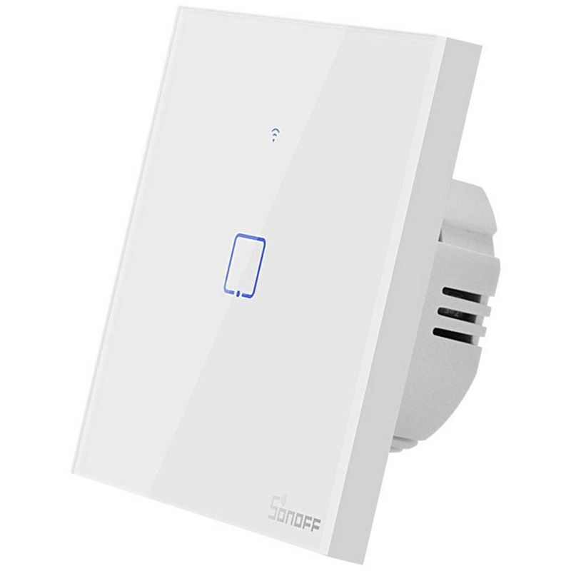 Foto van Sonoff wi-fi, fsk 433 mhz wandschakelaar t1eu1c-tx