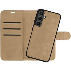 Foto van Just in case wallet case 2 in 1 voor samsung a15 4g/5g telefoonhoesje bruin