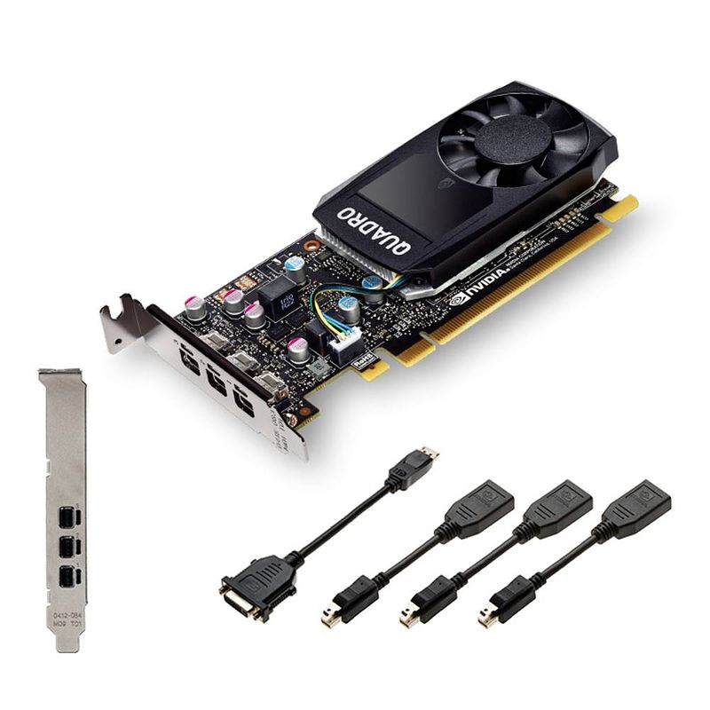 Foto van Pny videokaart nvidia quadro p400 2 gb gddr5-ram pcie x16 mini-displayport low profile