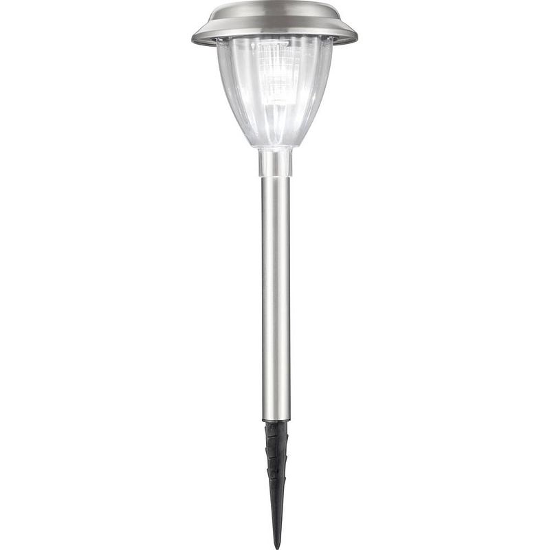 Foto van Solar tuinlamp ec11017 led 0.08 w neutraalwit zilver