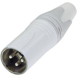 Foto van Neutrik nc3mxx-wt xlr-connector stekker, recht aantal polen: 3 wit 1 stuk(s)