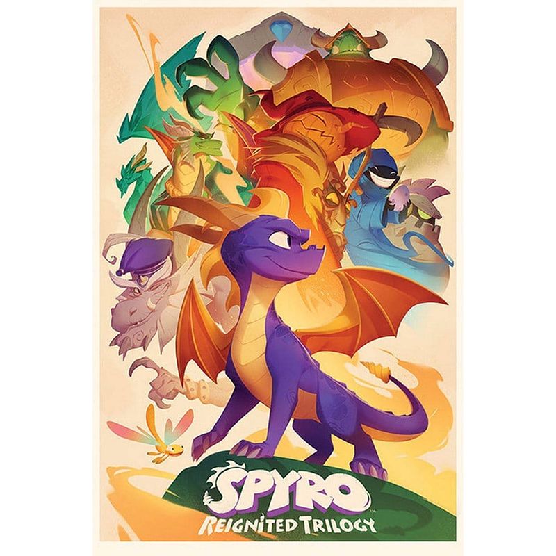 Foto van Pyramid spyro animated style poster 61x91,5cm