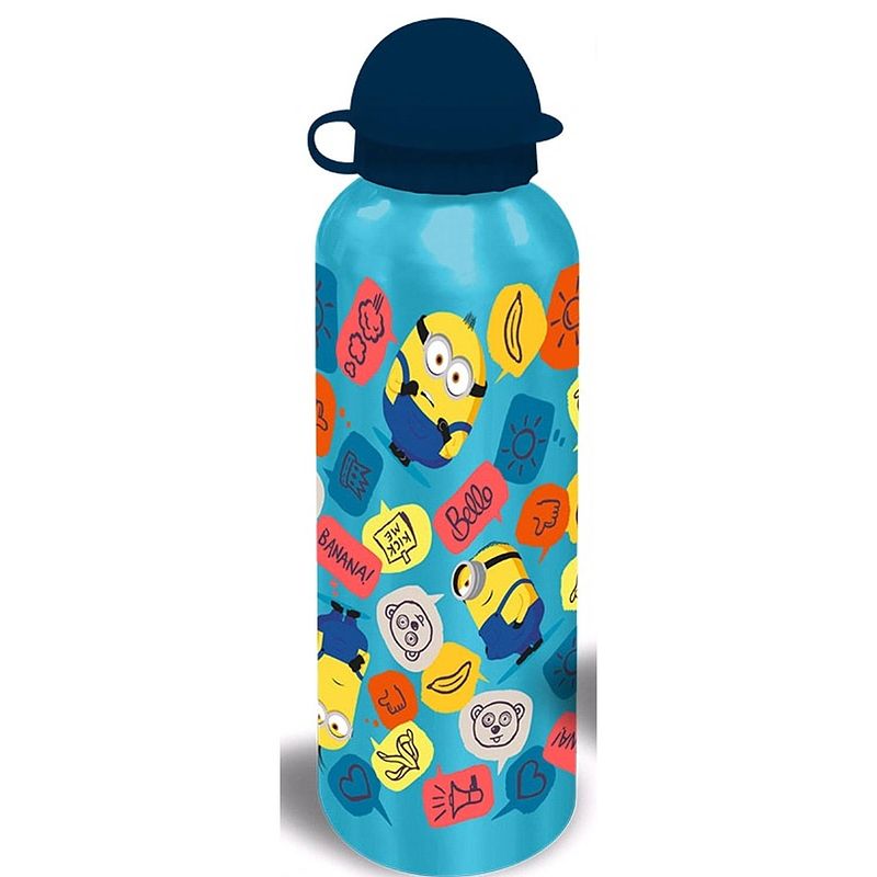 Foto van Cantimplora drinkfles minions junior aluminium oranje 500 ml