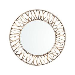 Foto van Ptmd eresa gold iron mirror wide spray border round l