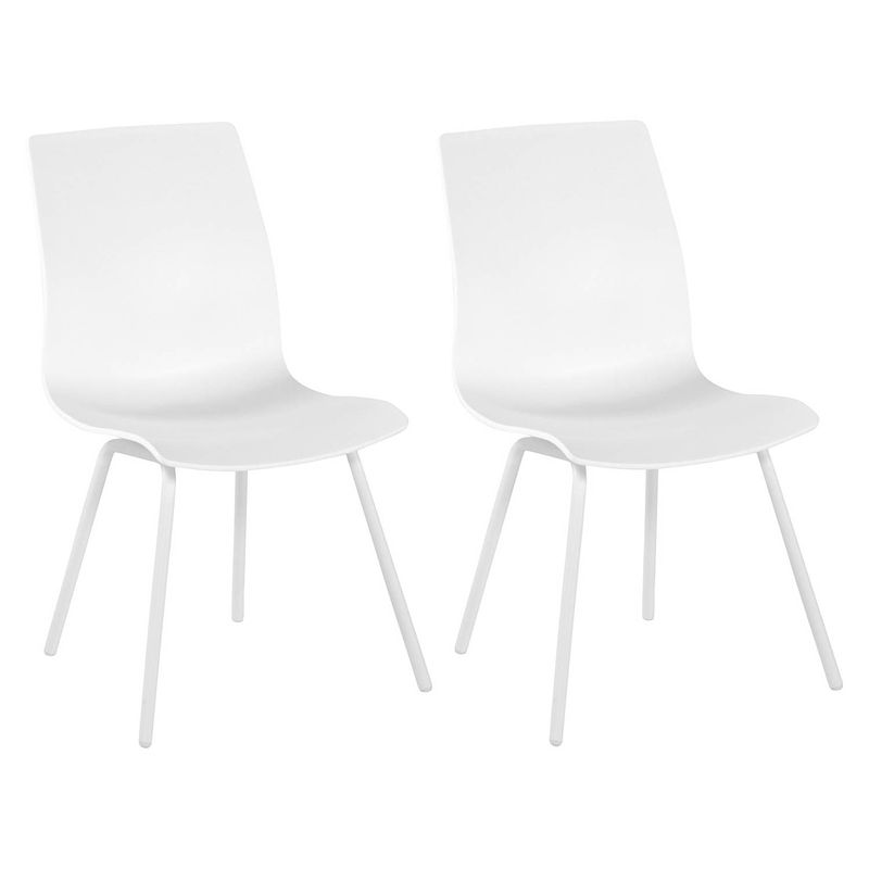 Foto van Hartman sophie rondo wave dining tuinstoel royal white - set van 2 - nu met gratis zitkussens t.w.v. € 25,00