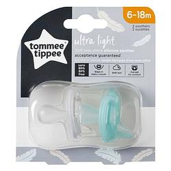 Foto van Tommee tippee ultralichte siliconen fopspeen x2 6-18 maanden