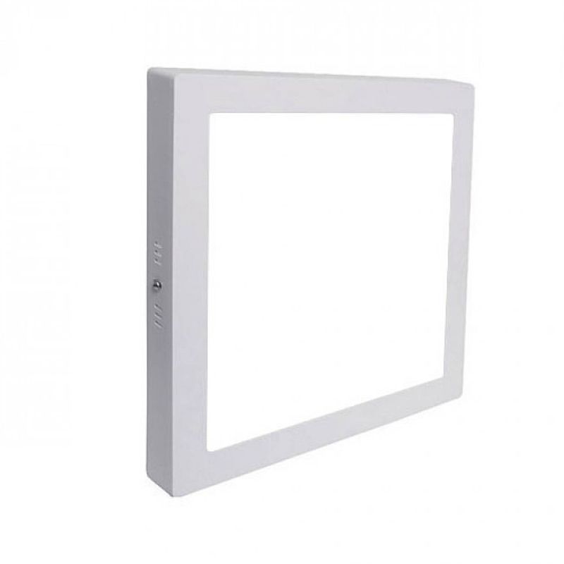 Foto van Led downlight - opbouw vierkant 12w - helder/koud wit 6000k - mat wit aluminium - 170mm