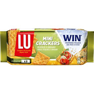 Foto van Lu mini crackers olijfolie & oregano 8 pakjes 250g bij jumbo