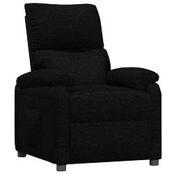 Foto van The living store verstelbare fauteuil - zwart - 71.5 x 93 x 98 cm - comfortabel en duurzaam