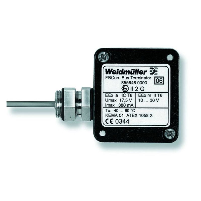 Foto van Weidmüller fbcon term.d ex fm 8556460000 passieve sensor/actorbox profibus-pa standaardverdeler eex(ia) 1 stuk(s)