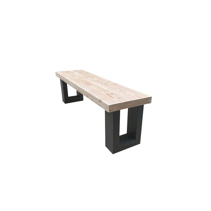 Foto van Wood4you - tuinbank new england douglas - 170lx40hx38d cm antraciet