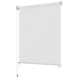 Foto van Vidaxl rolgordijn voor buiten 80x230 cm hdpe wit