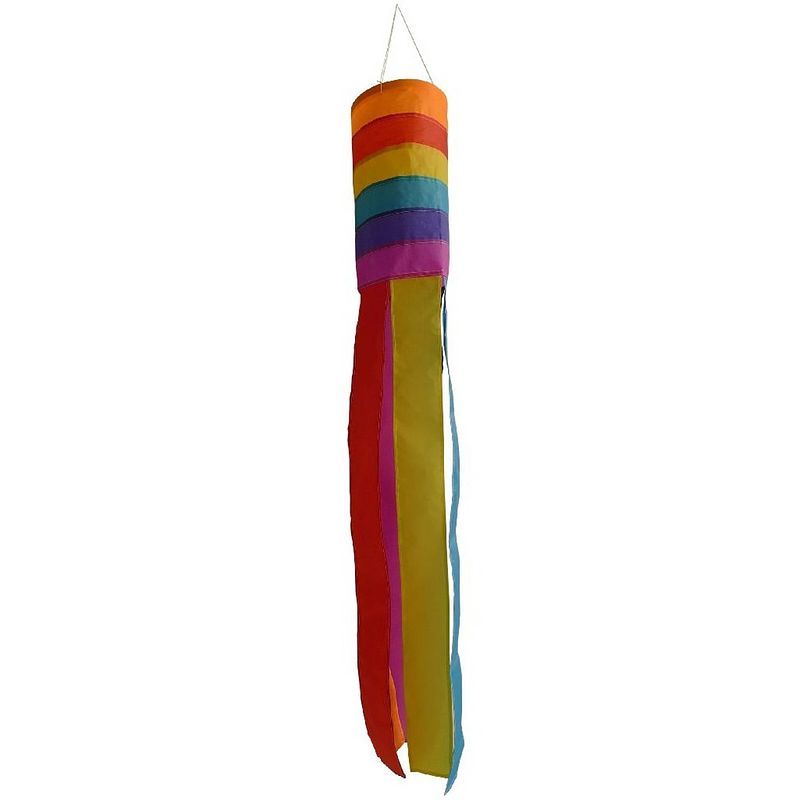 Foto van Rhombus vlieger wind sock 60 cm junior nylon multicolor