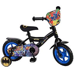 Foto van Batman kinderfiets - jongens - 10 inch - zwart - doortrapper