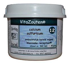 Foto van Vita reform celzout nr. 12 calcium sulfuricum 360tb