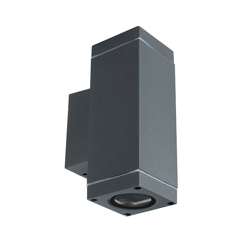 Foto van V-tac vt-842 wandlamp buiten up/down - gu10 - grijs - ip44