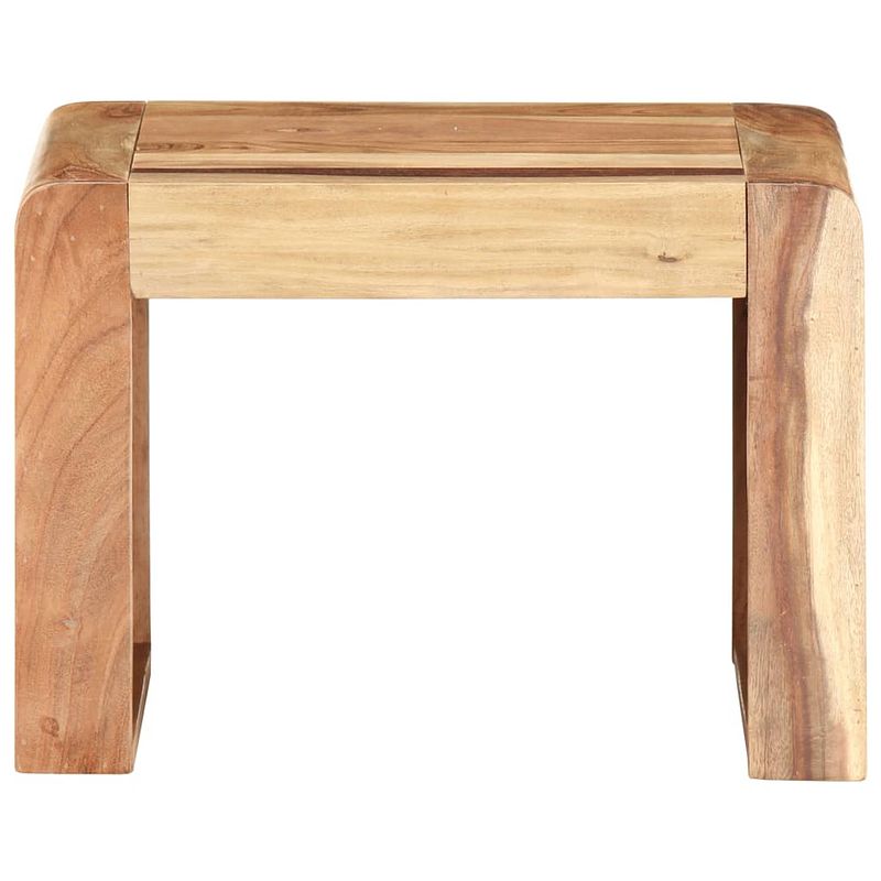 Foto van The living store bijzettafeltje houten tafel - 43x40x30 cm - massief acaciahout